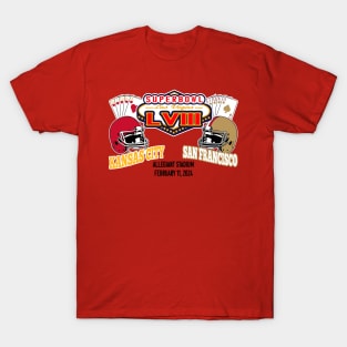 Super Bowl LVIII (Red) T-Shirt